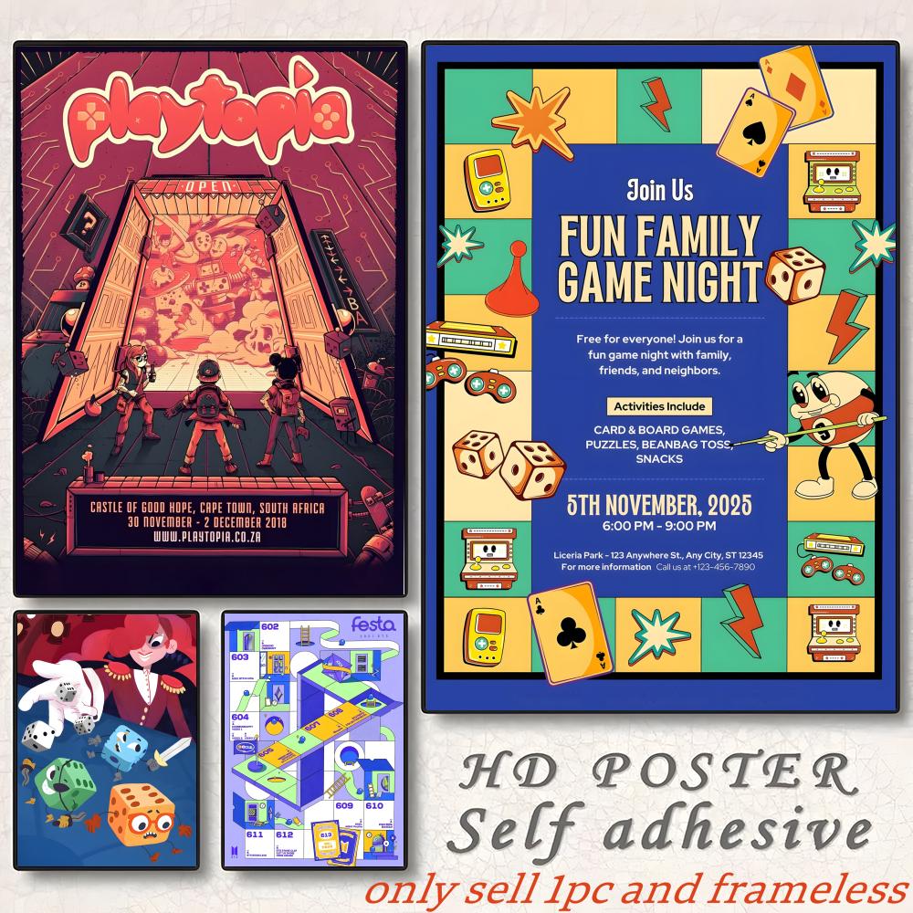 Board Game Cafe - Berlin Brettspiel Con Board Game Poster