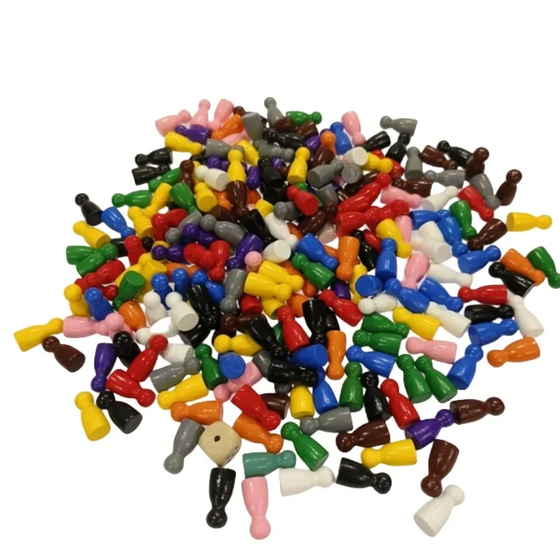 Board Game Hegemony - 100 Pcs Colorful Wooden Chess Markers