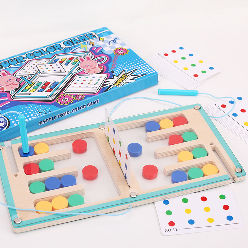 Board Game For 3 Players - Magnetic Movement Board Game, Two-Player Family