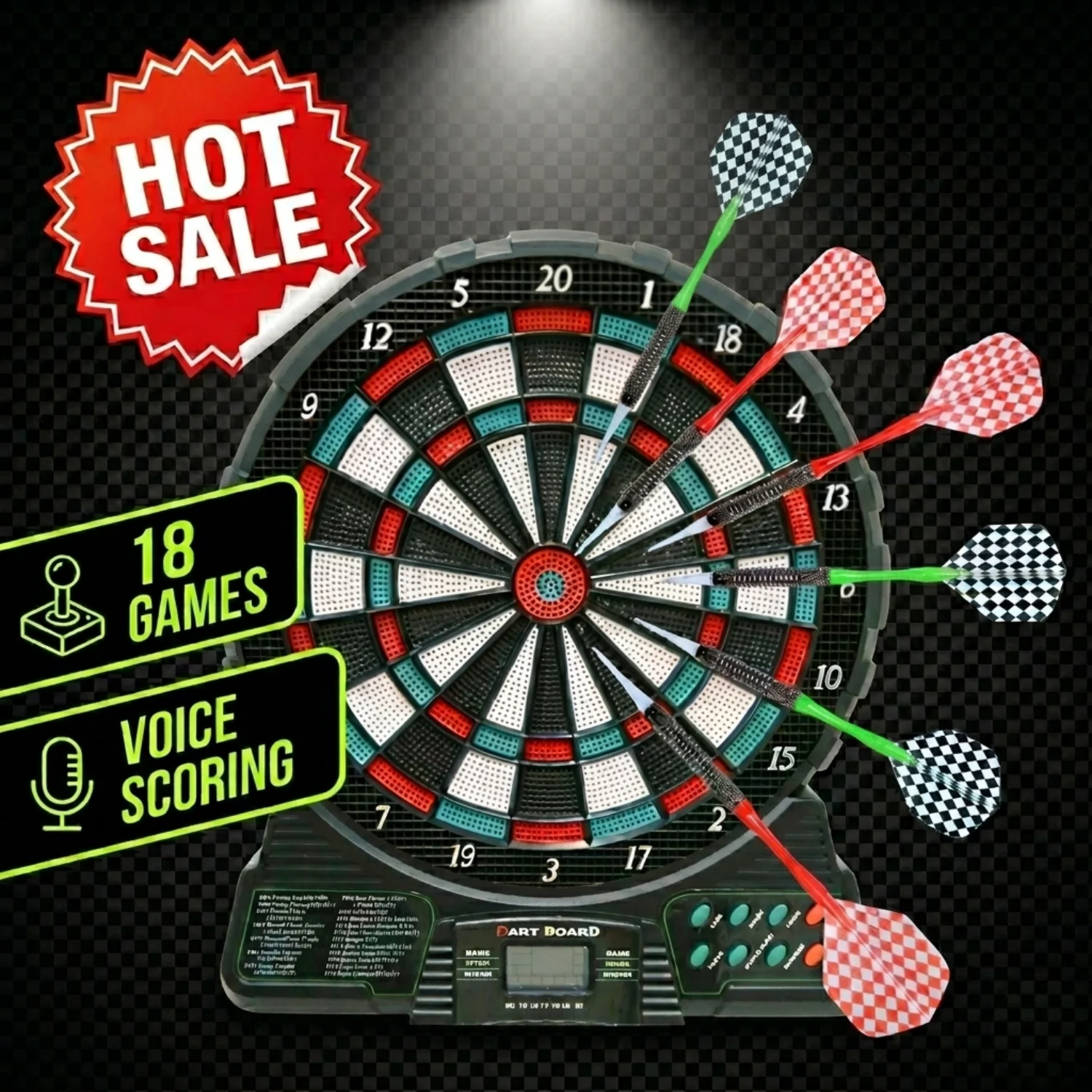 Board Game Ranking - DartVibe Electronic Dart Board Set -