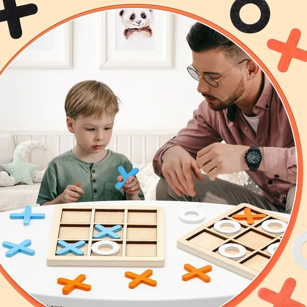 Wooden XO Tic Tac Toe Game Min - Board Game Word ulasan dan harga
