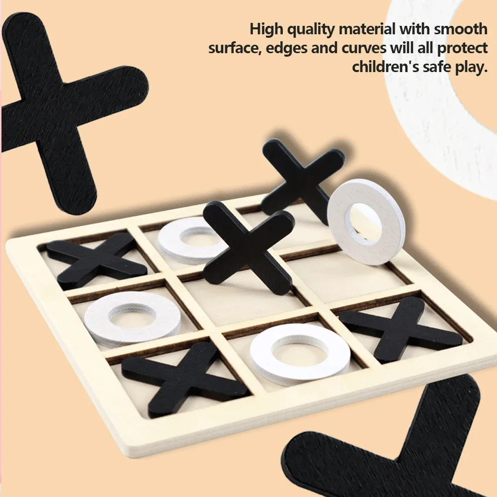 Wooden XO Tic Tac Toe Game Min - Board Game Word ulasan dan harga