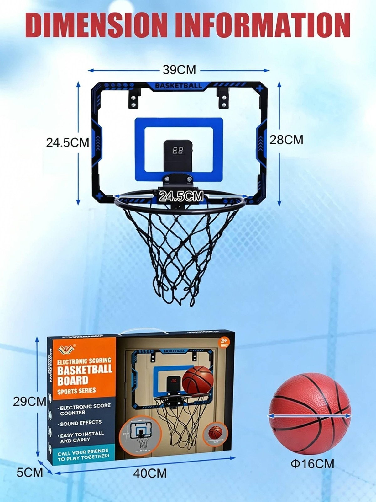 Kids Indoor Basketball Hoop Wa - Board Game Ranking ulasan dan harga