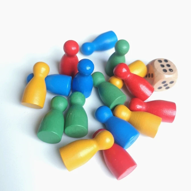 100 Pcs Colorful Wooden Chess  - Board Game Hegemony ulasan dan harga