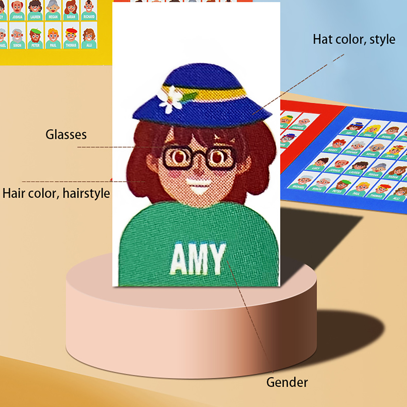 Family Guessing Board Game Who - Board Game Word ulasan dan harga