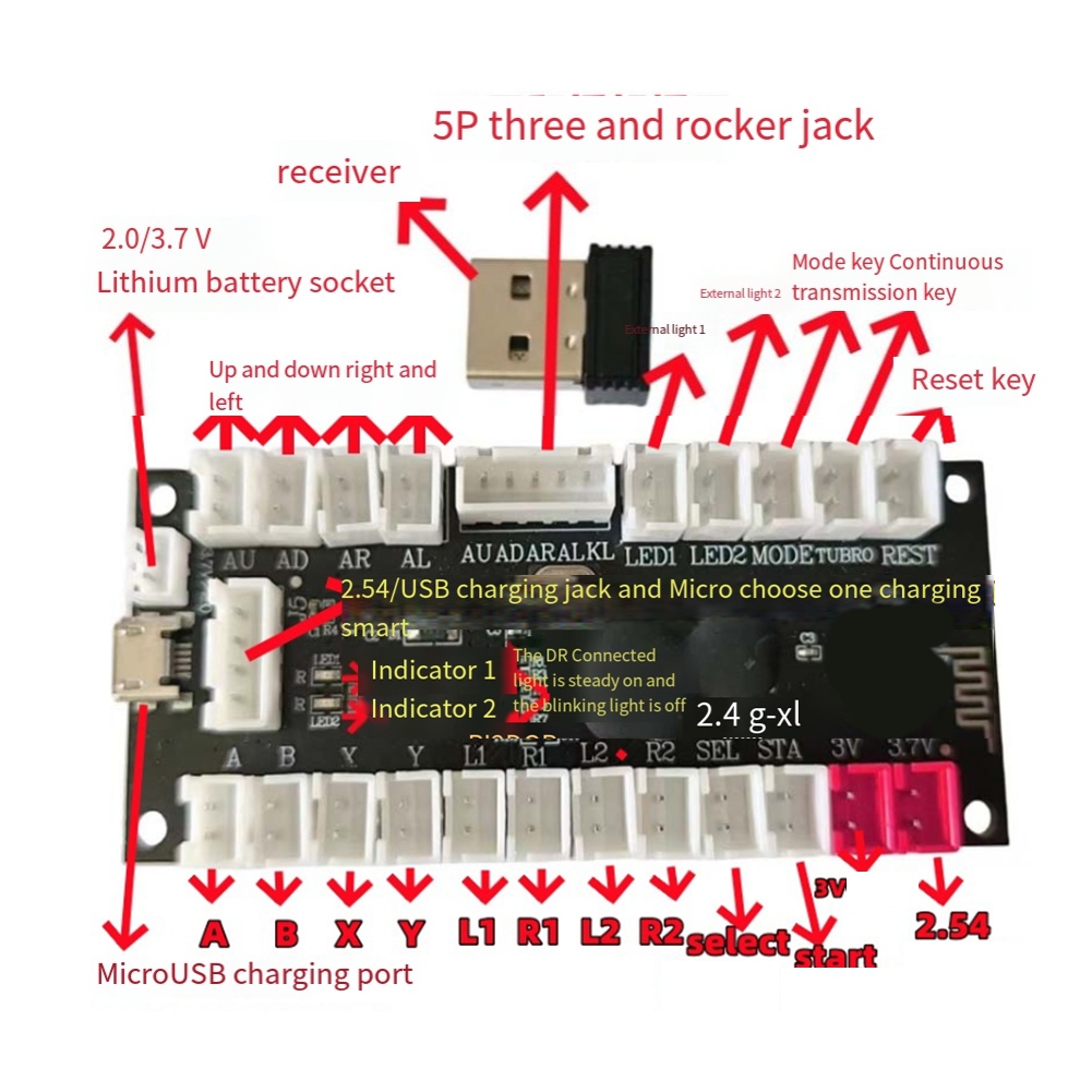 L77A 2.4G Wireless Zero Delay  - Board Game Android ulasan dan harga