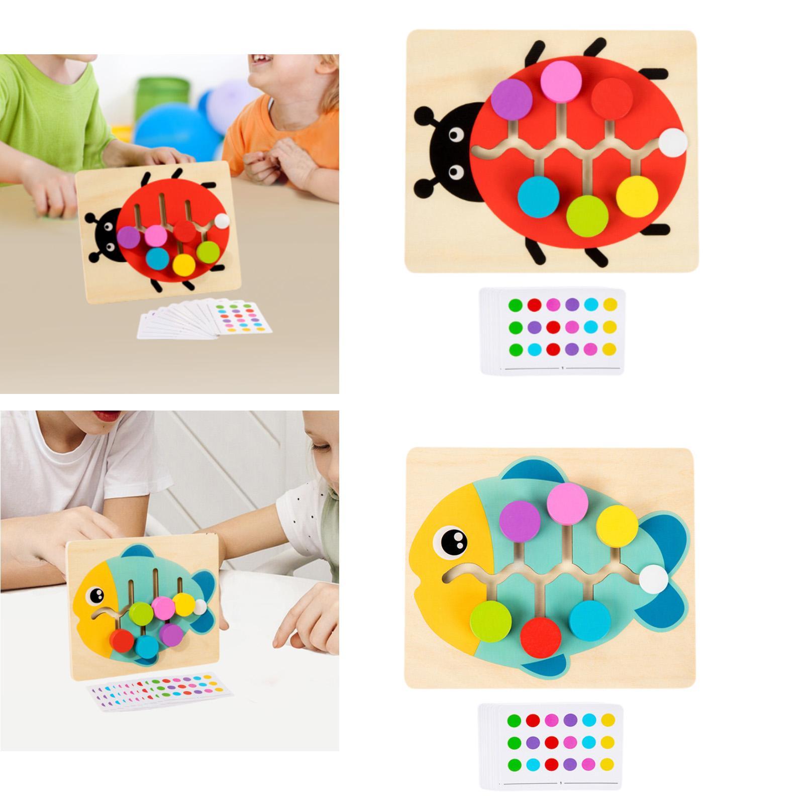 Wood Color Matching Slide Puzz - Board Game For 6 Years Old ulasan dan harga