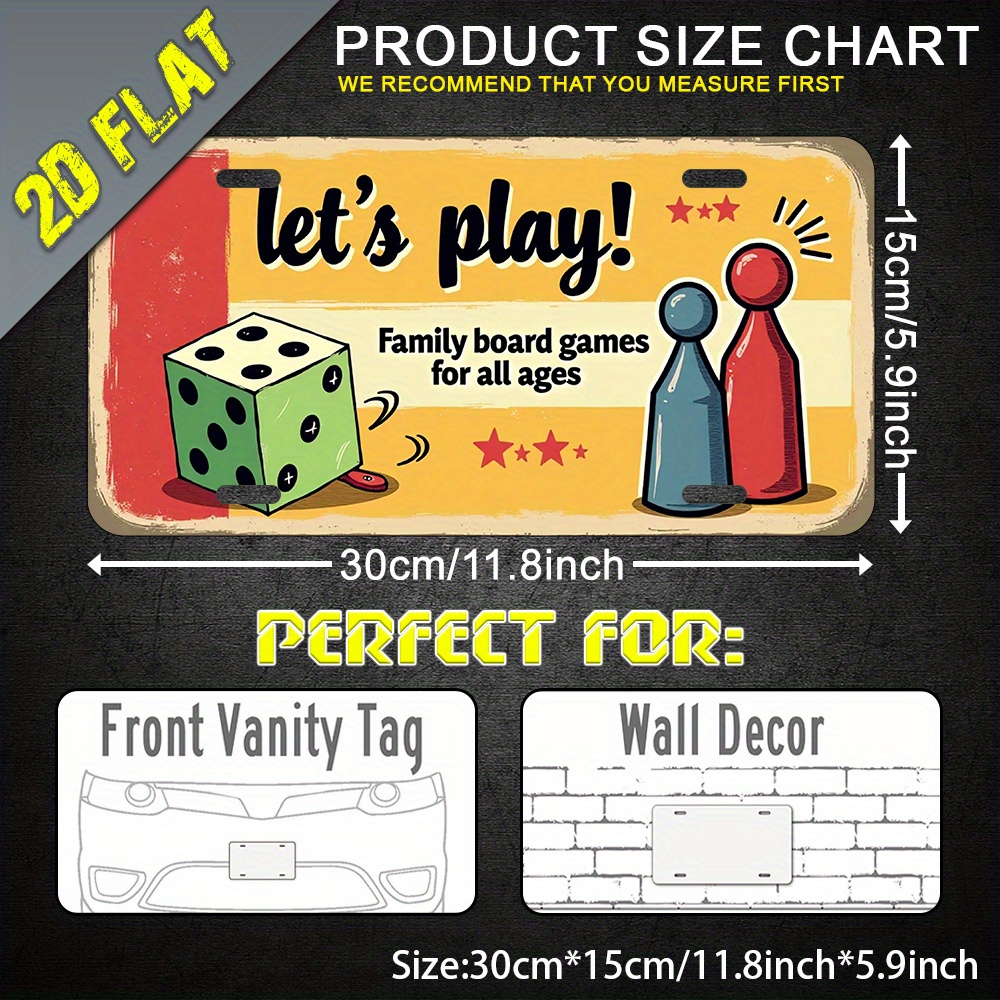 2D Flat, 1pc Aluminum Metal Si - Board Game Cafe ulasan dan harga