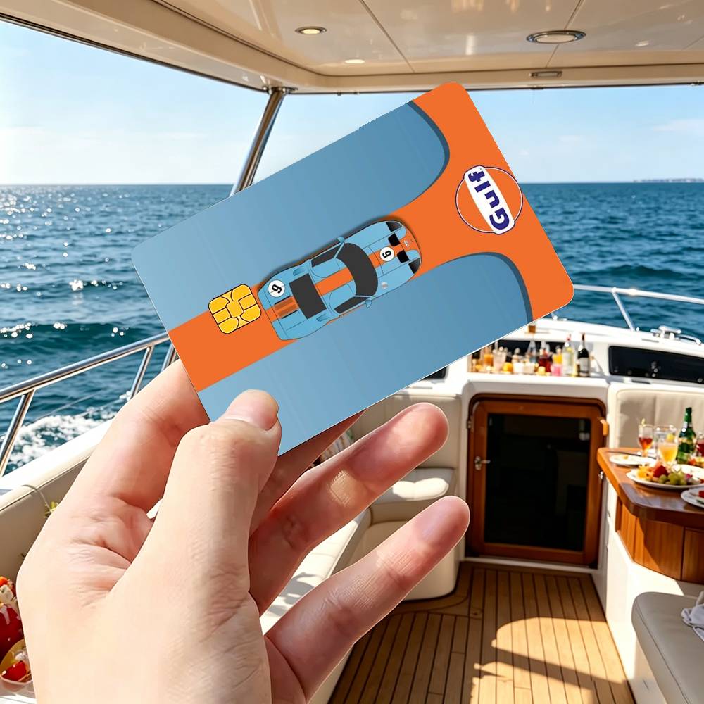 Gulf Racing Car Logo Credit Ca - Board Game Logo ulasan dan harga