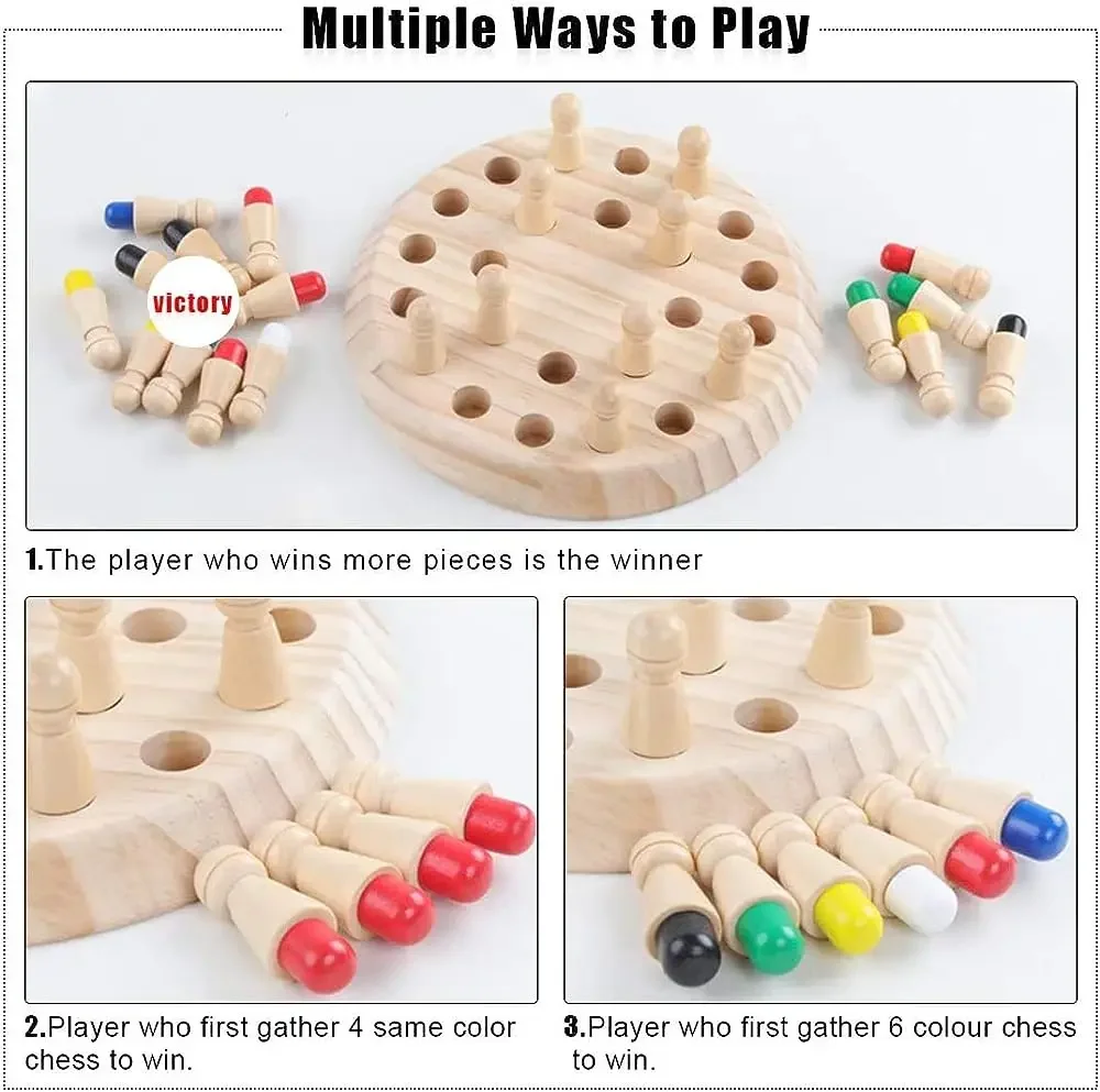 1PC Wooden Memory Match Stick  - Board Game For 6 Years Old ulasan dan harga