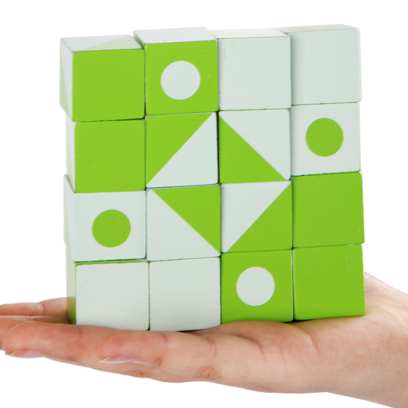 Wooden 3D Puzzles Game Geometr - Board Game Design ulasan dan harga