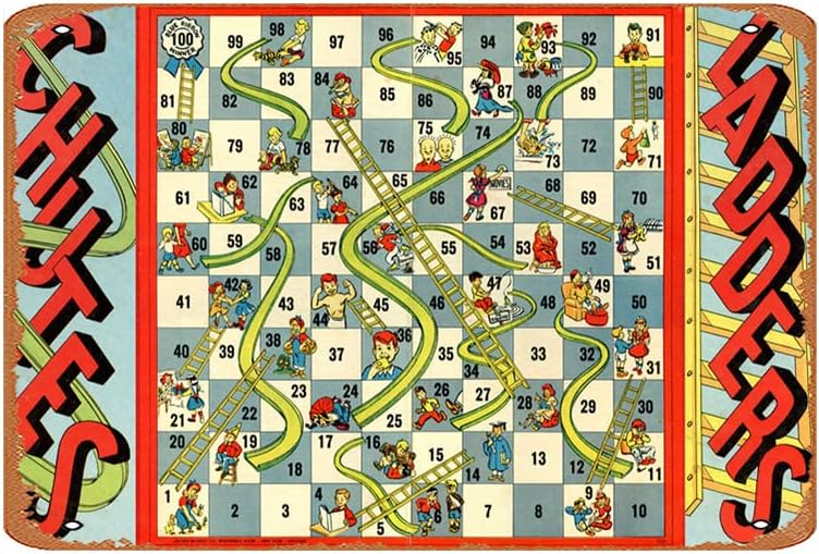 1943 Chutes & Ladders Board Ga - Board Game Cafe ulasan dan harga
