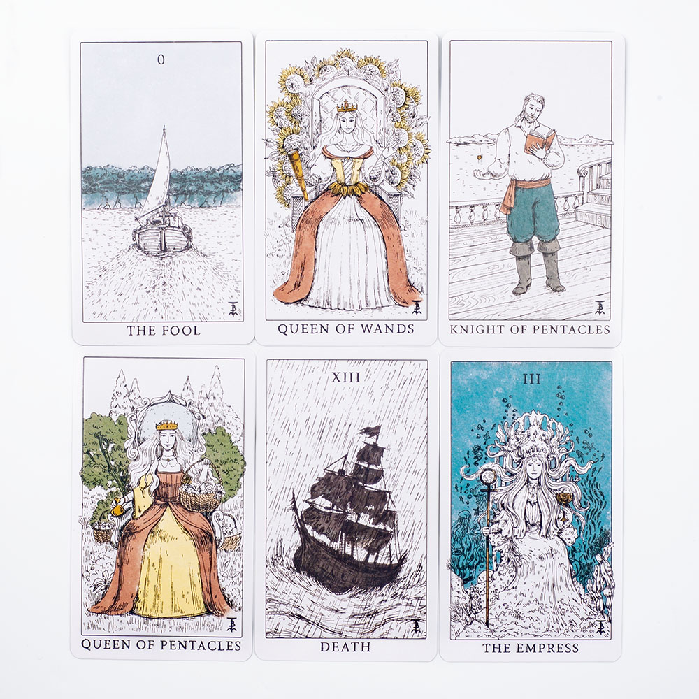 Ocean Themed Tempest Tarot  De - Board Game Design ulasan dan harga